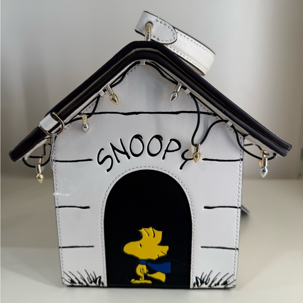 Kate Spade Snoopy Cream and Black Crossbody and Handle Handbag